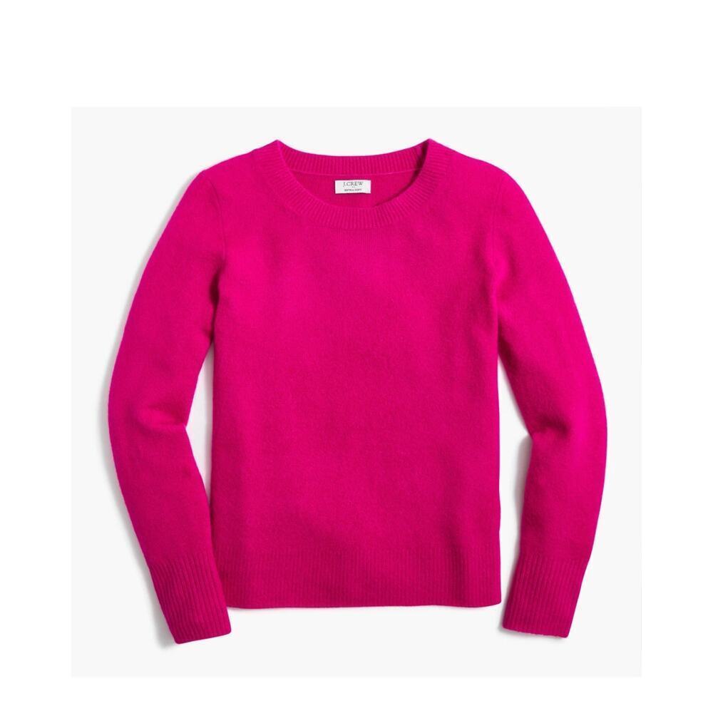 J.Crew Women's Extra Soft Crewneck Sweater Women’s Medium Pink Cozy Knit